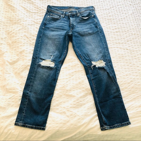 Banana Republic distressed straight mid rise jeans - Picture 2 of 3